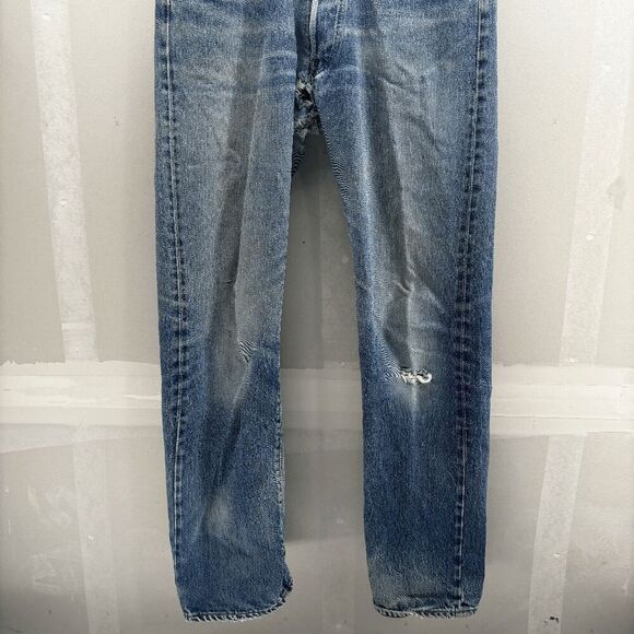 Vintage Levis Single Stitch Redline Selvedge #6 Button 70s 32 x 32 READ - Picture 6 of 16